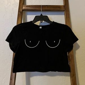 Black tittie shirt